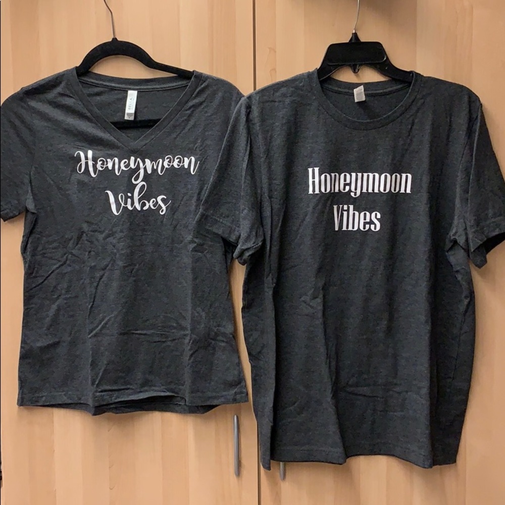 SET of His + Hers Honeymoon Tees